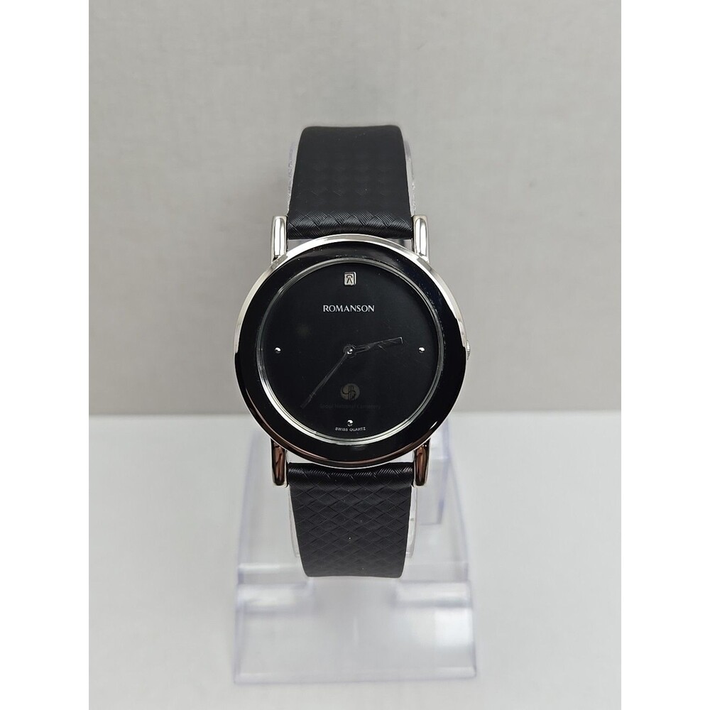 Romanson Seoul National Cemetery Black Dial Swiss Quartz Watch New Battery